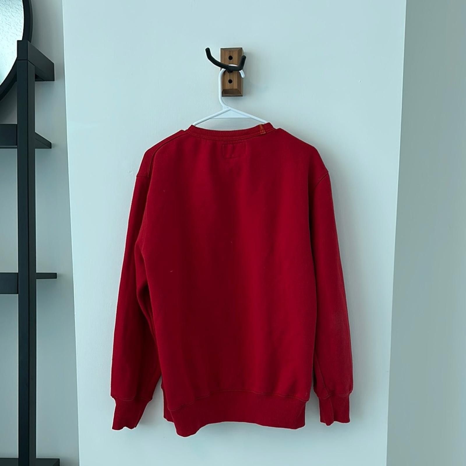 Designer Standford Peace Red Crewneck Sweater Size US M / EU 48-50 / 2 - 3 Thumbnail