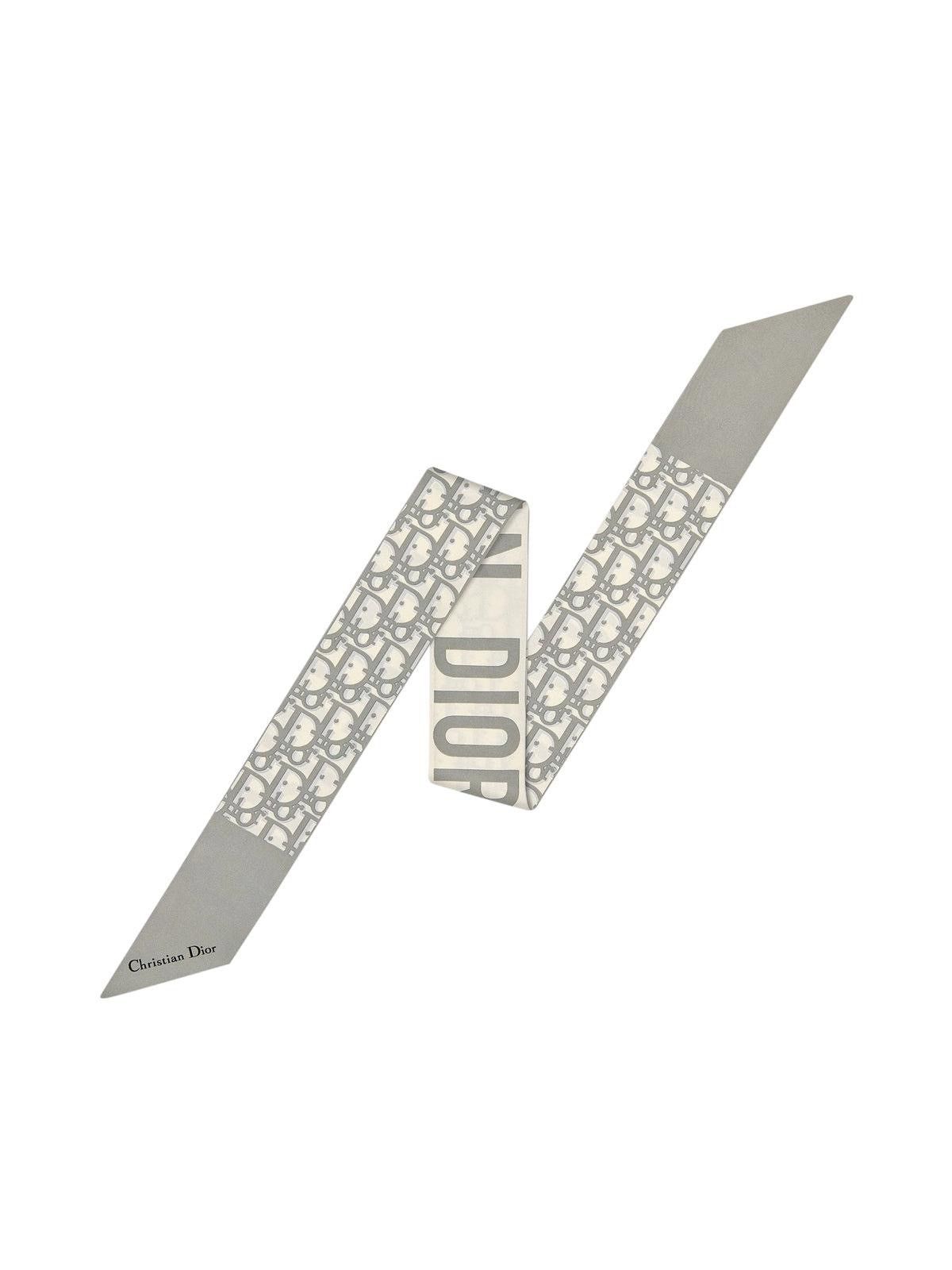Dior Dior grey oblique silk mitzah Size ONE SIZE - 1 Thumbnail