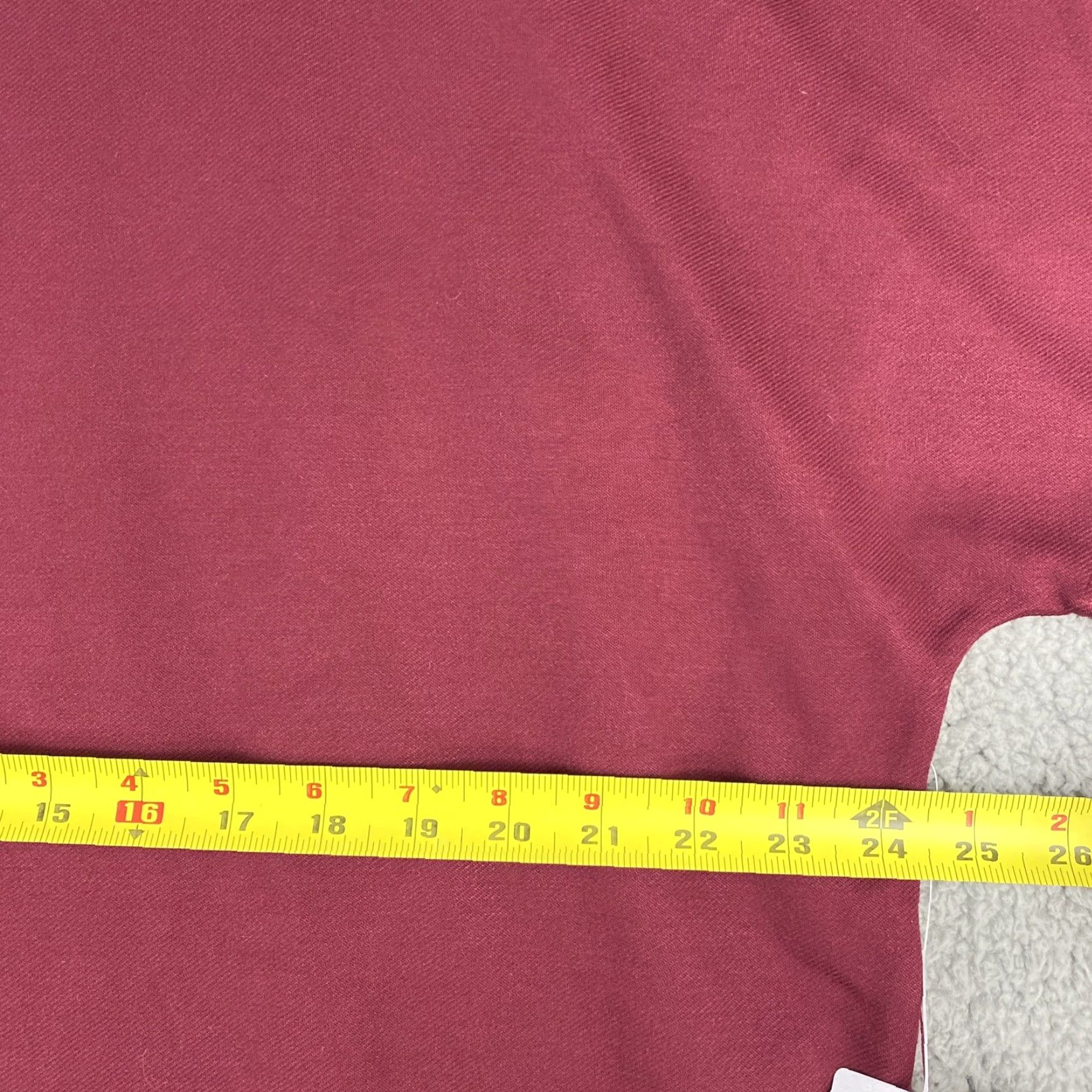 Vintage VINTAGE Caara Dress Large Short Sleeve Burgundy Casual Pullover Belted Womens Size 36" / US 14 / IT 50 - 6 Thumbnail