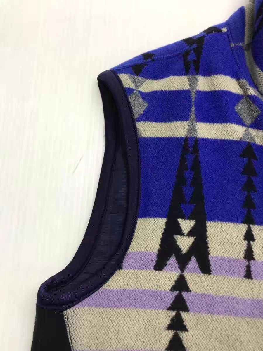 Remi Relief remi relief Navajo Blue & Purple Wool Vest K11 Size US M / EU 48-50 / 2 - 3 Thumbnail