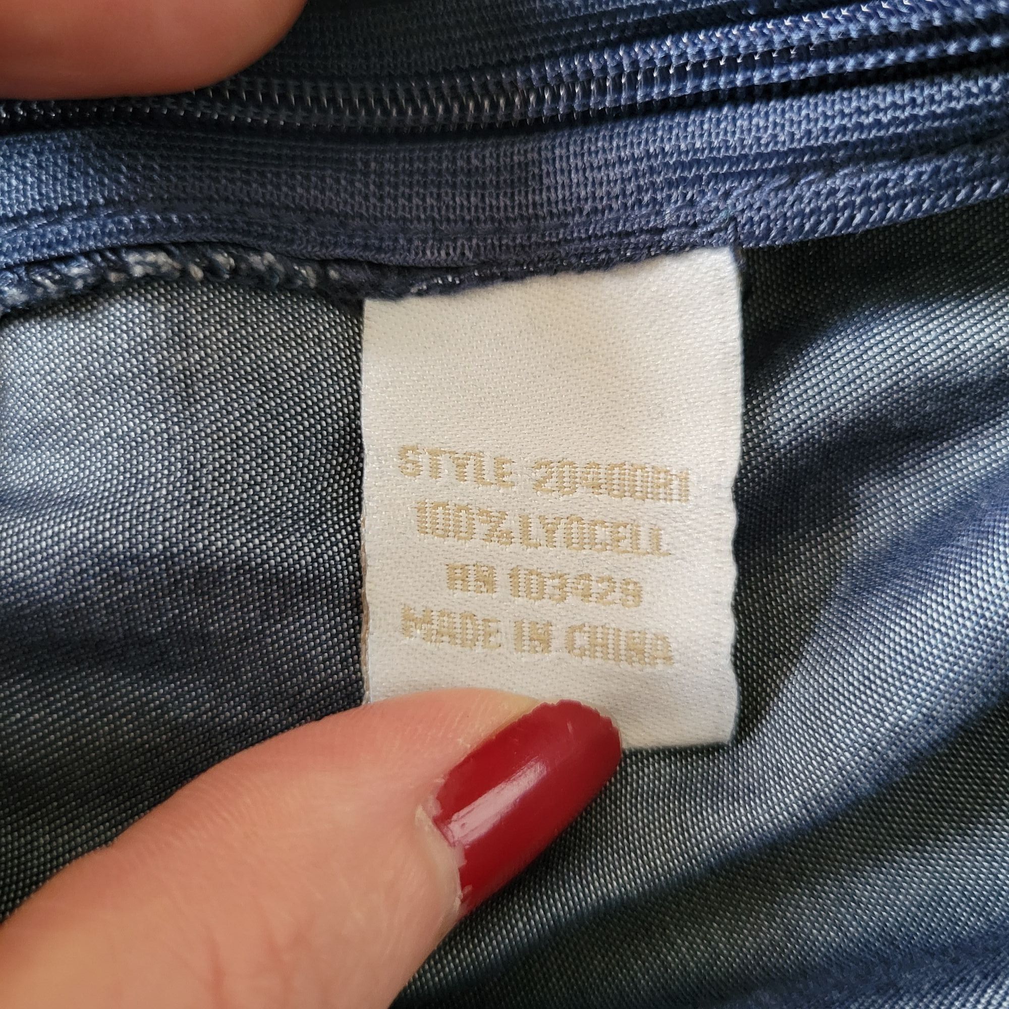 Vintage KC Khakis Co Blue Full Length Lightweight Jean Denim Skirt 8 Size 30" / US 8 / IT 44 - 3 Thumbnail