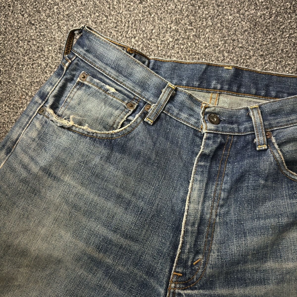 Engineered Garments × Levi's 🔥 y2k Levis 503 Baggy Distressed Destroyed Denim Jeans W32 Size US 32 / EU 48 - 10 Thumbnail