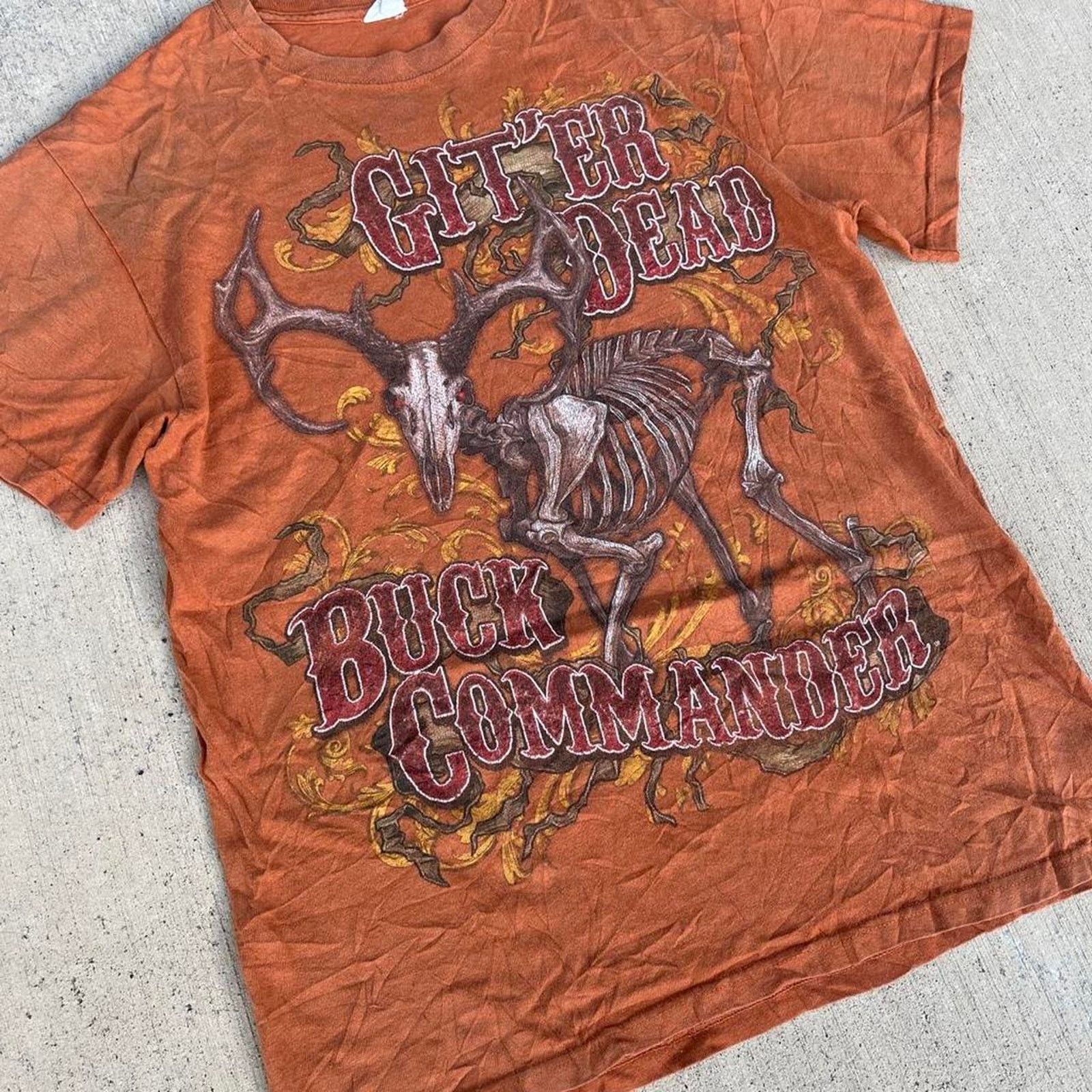 Delta Fall Buck Commander Skeleton Graphic Git'Er Dead Tee Size US L / EU 52-54 / 3 - 3 Thumbnail