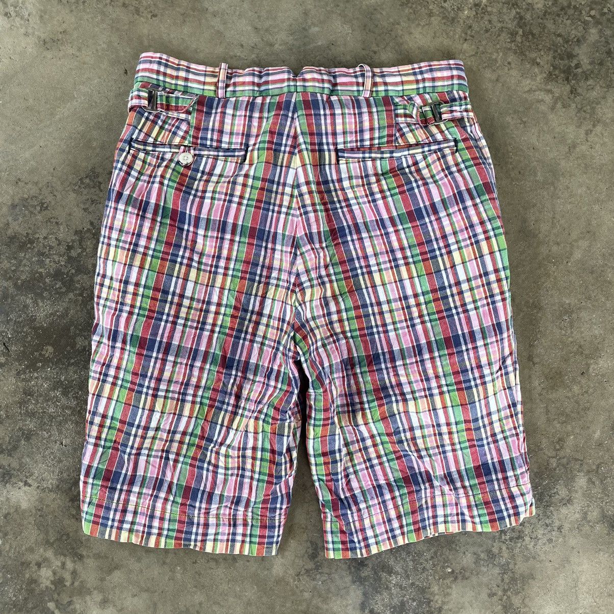 Polo Ralph Lauren × Ralph Lauren × Vintage 🔥Vintage Polo Ralph Lauren Multicolour Checkerd Shorts Pants Size US 30 / EU 46 - 2 Thumbnail