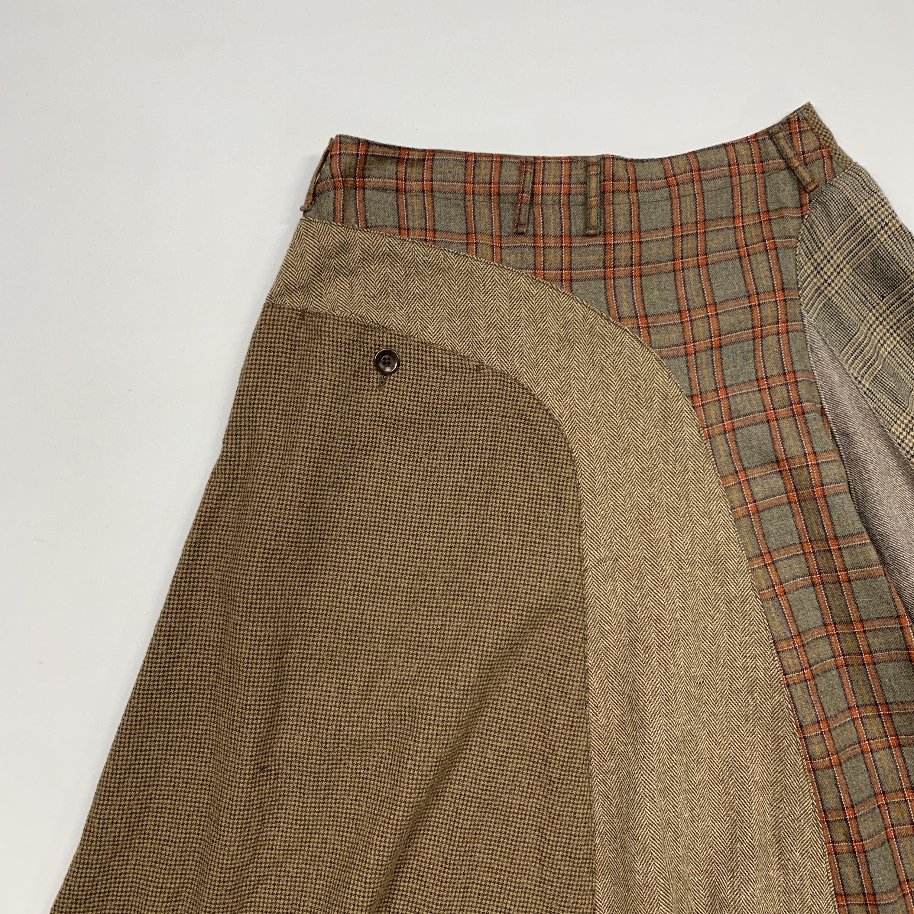 Kapital Flowy Patchwork Skirt Size 29" - 6 Thumbnail