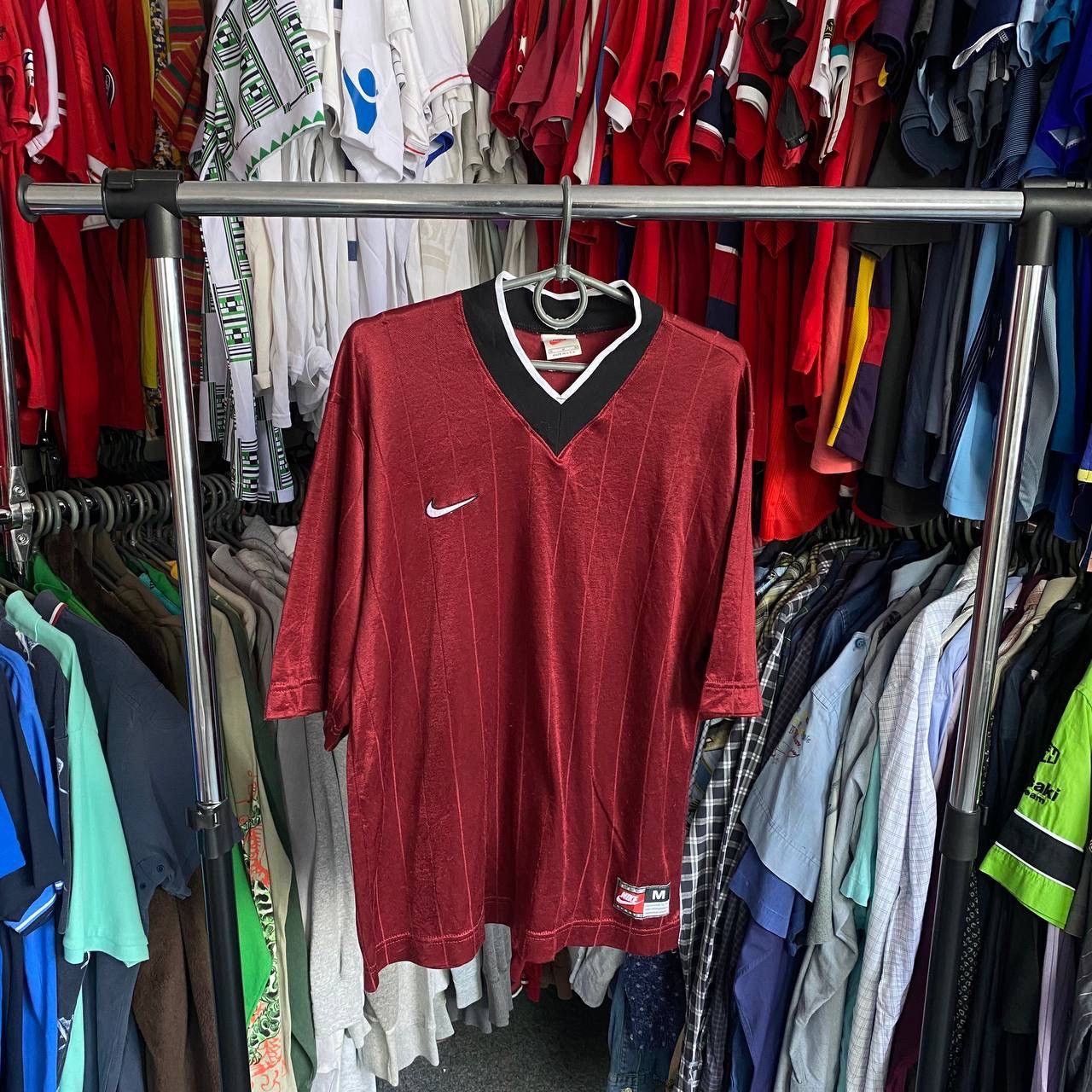 Nike × Vintage Vintage Nike Small swoosh 90’s jersey style streetwear tee Size US M / EU 48-50 / 2 - 1 Thumbnail