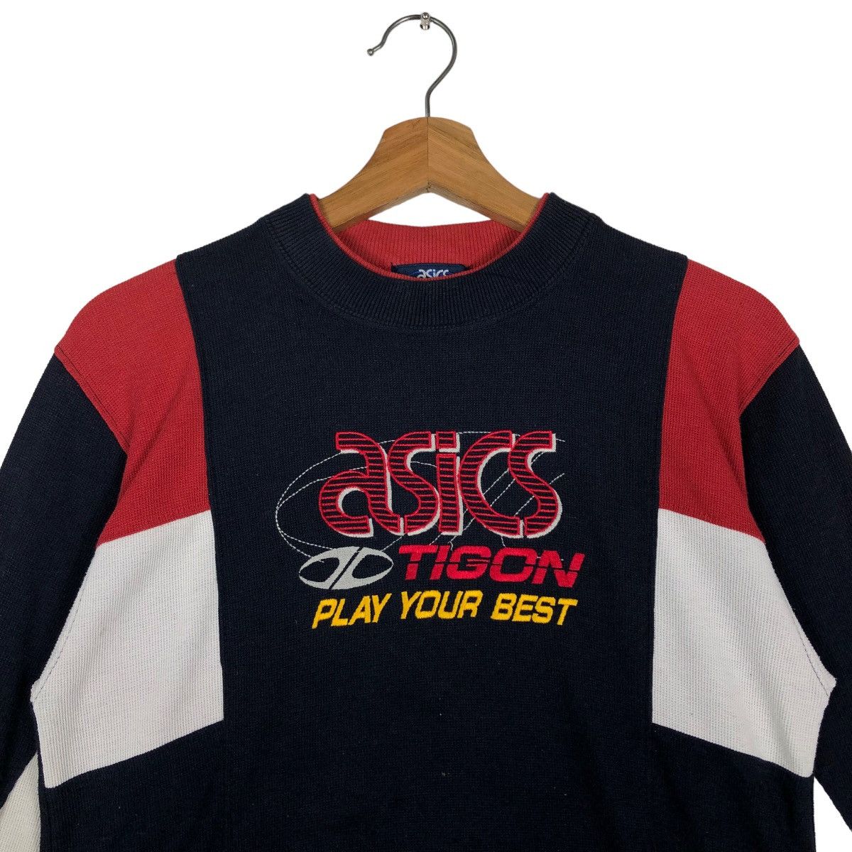 Japanese Brand 🔥90’s Vintage Ascis Japan Made Sweatshirt Big Logo Size US M / EU 48-50 / 2 - 2 Thumbnail