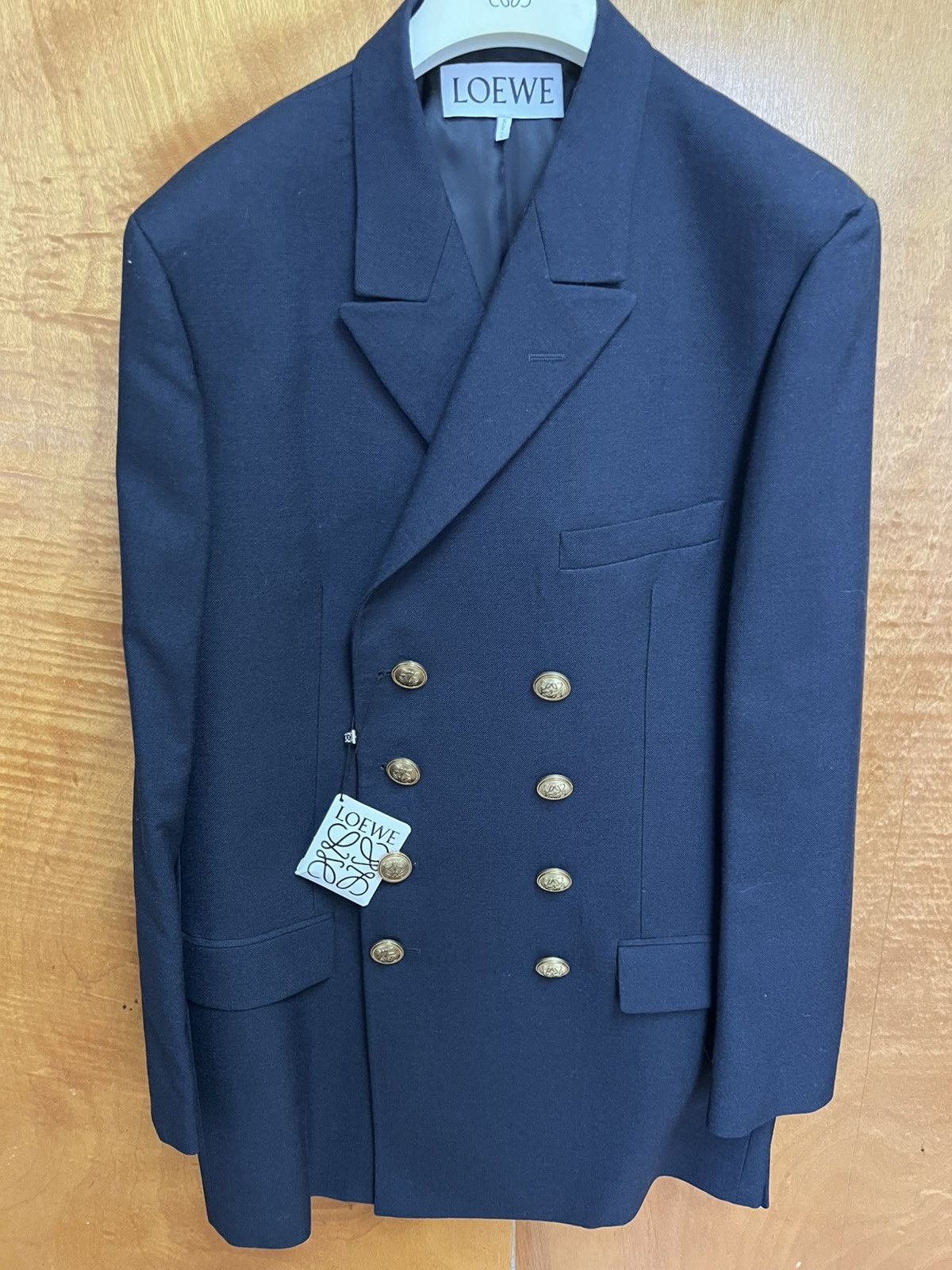Loewe LOEWE Double- Breasted Blazer Size 44R - 3 Thumbnail