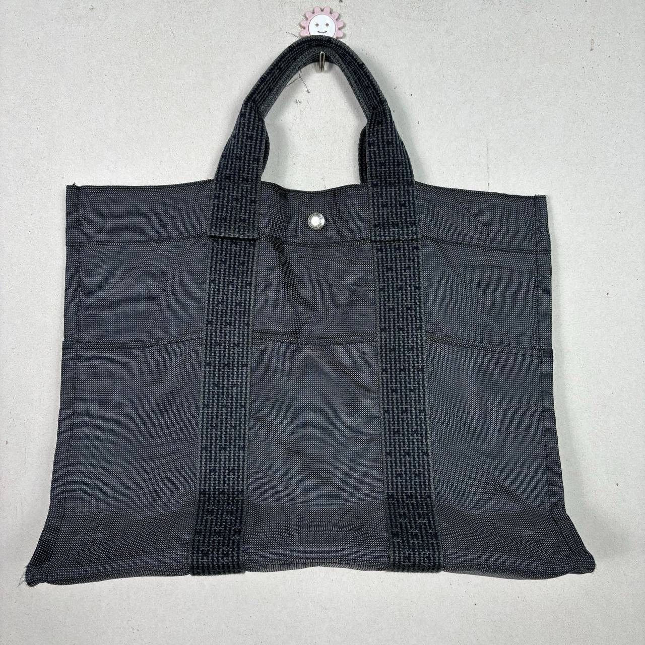 Hermes Hermes Herline Tote MM Canvas Bag Air Line Tote Bag Gray Size ONE SIZE - 3 Thumbnail