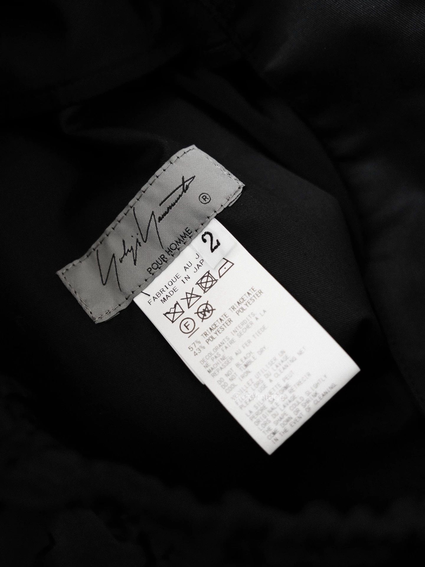 Yohji Yamamoto Yohji Yamamoto 25SS Vintage Triacetate Low-Rise Pants Size US 32 / EU 48 - 9 Thumbnail