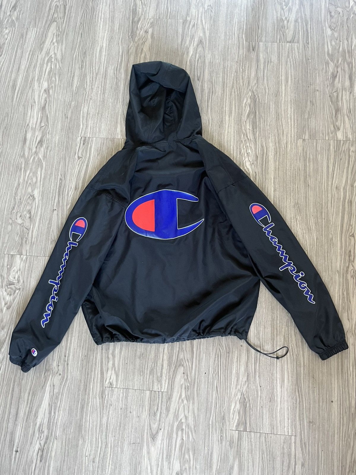 Champion Black Champion Windbreaker Size US M / EU 48-50 / 2 - 2 Thumbnail