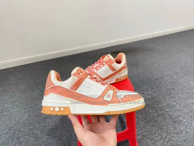 Louis Vuitton Louis Vuitton Peach powder of trainer shoes Size US 7.5 / EU 40-41 - 4 Thumbnail