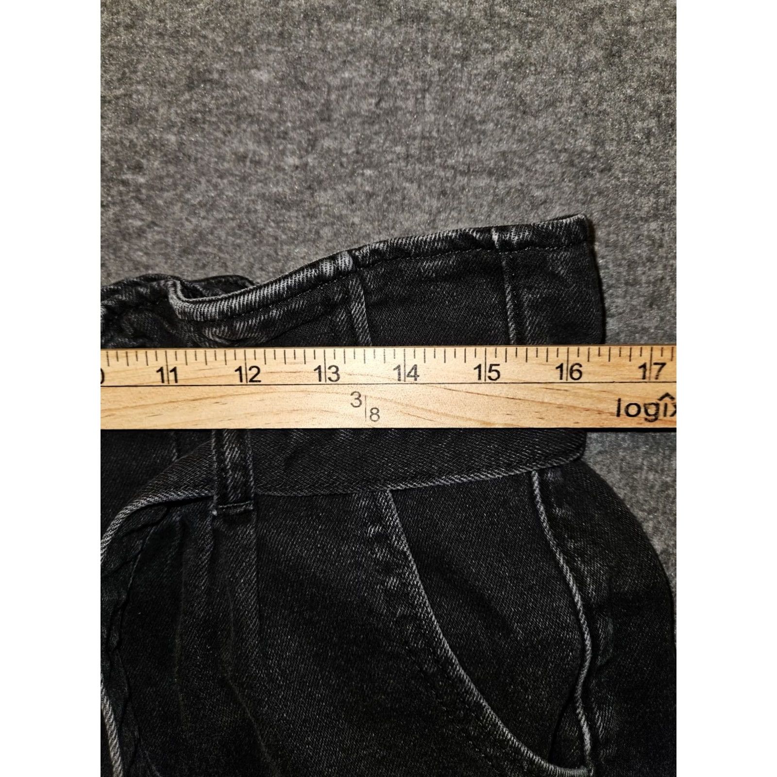American Eagle Outfitters American Eagle Mom Shorts Women's Black Belted Button Fly Size 12 Preppy Size 34" / US 12 / IT 48 - 5 Thumbnail