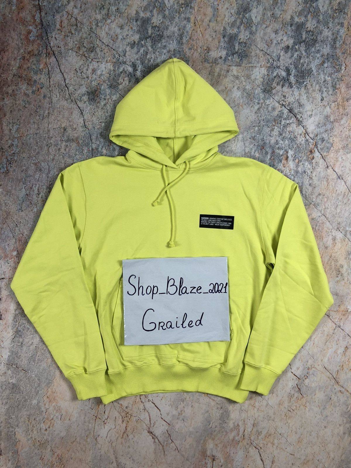 Helmut Lang Helmut Lang green big logo go new hoodie Size US L / EU 52-54 / 3 - 7 Thumbnail