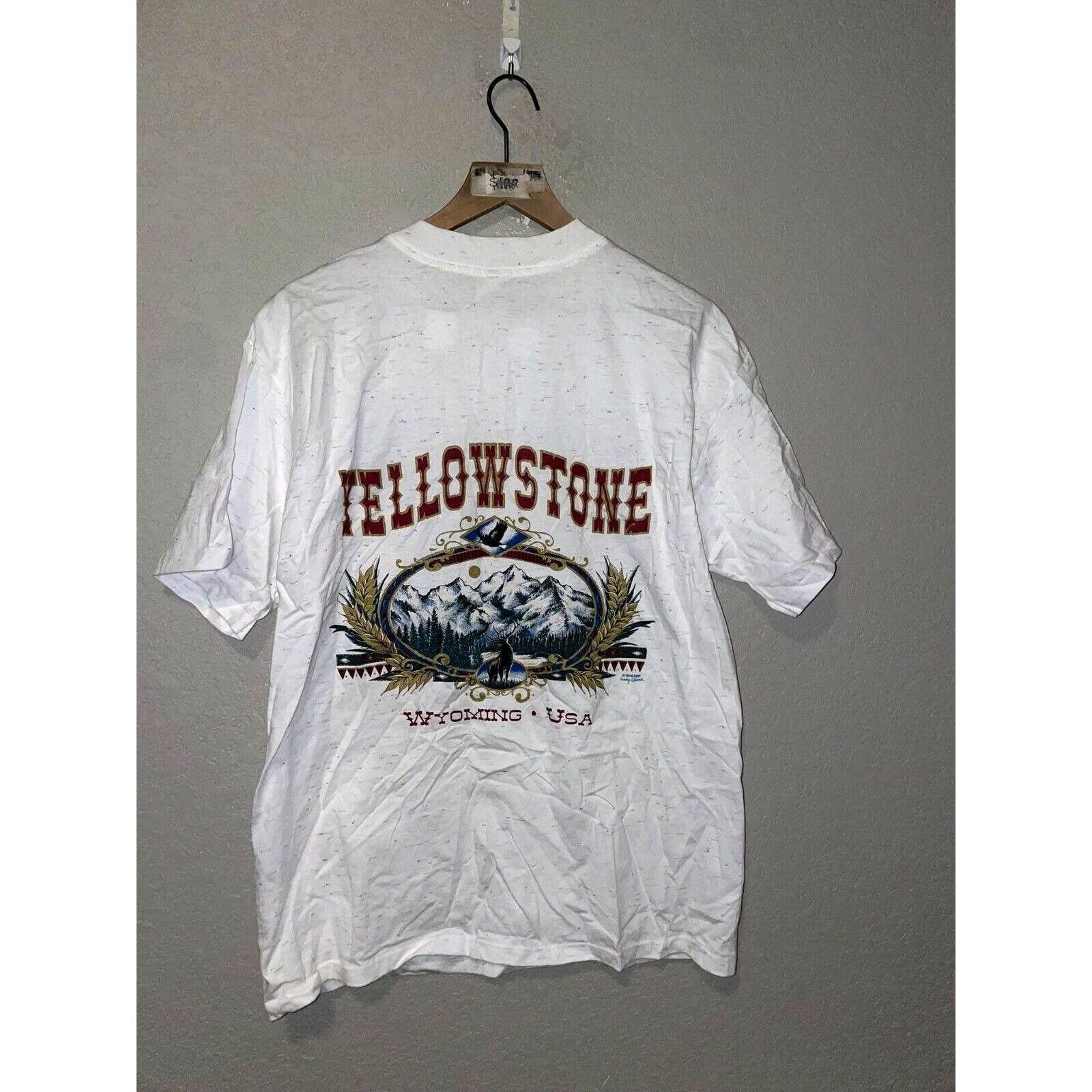Vintage VTG Test Print Shirt Grand Canyon Yellowstone White OOAK Tee Size US L / EU 52-54 / 3 - 7 Thumbnail