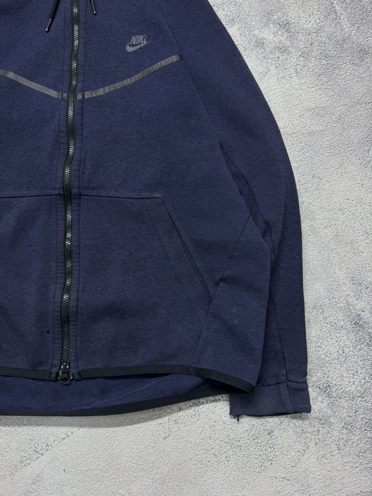 Nike Vintage Y2k Faded 🔥 Nike Zip Hoodie Tech Fleece 00’s Size US L / EU 52-54 / 3 - 7 Thumbnail