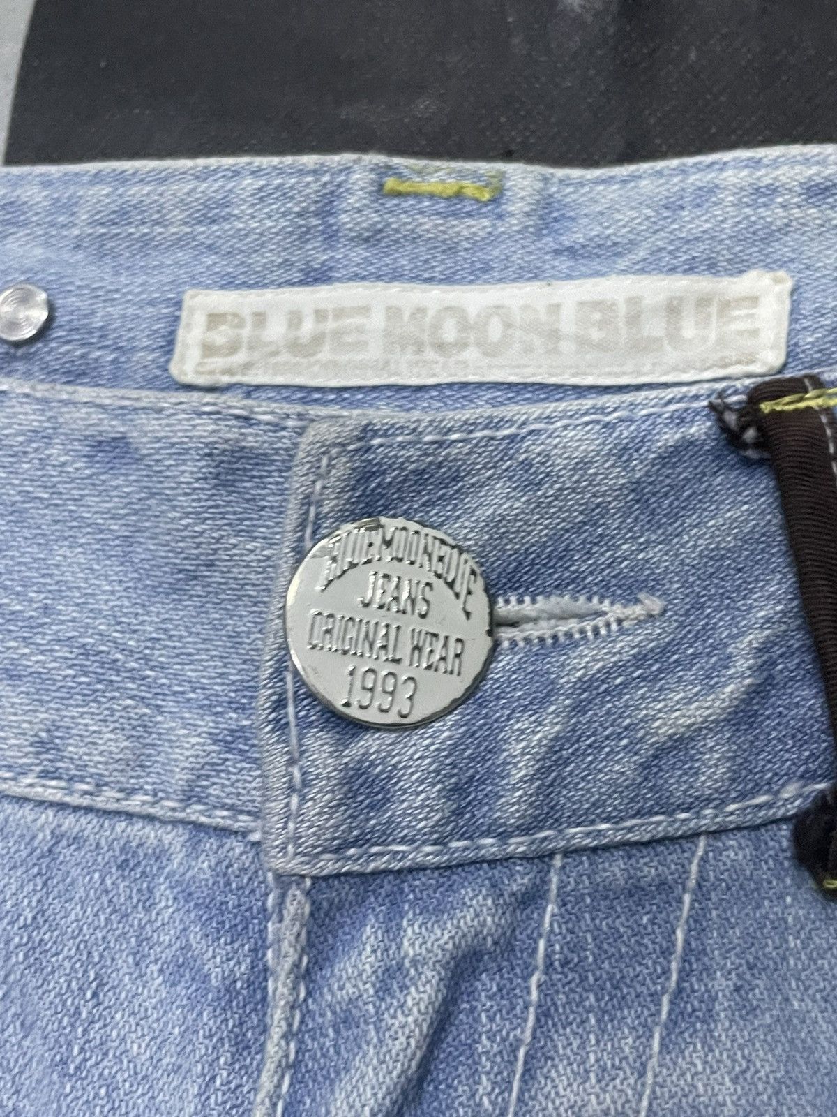 Hysteric Glamour × Japanese Brand × Red Monkey Blue Moon Japan Flared Wide Leg Cargo Jeans Low Rise Size US 32 / EU 48 - 13 Thumbnail