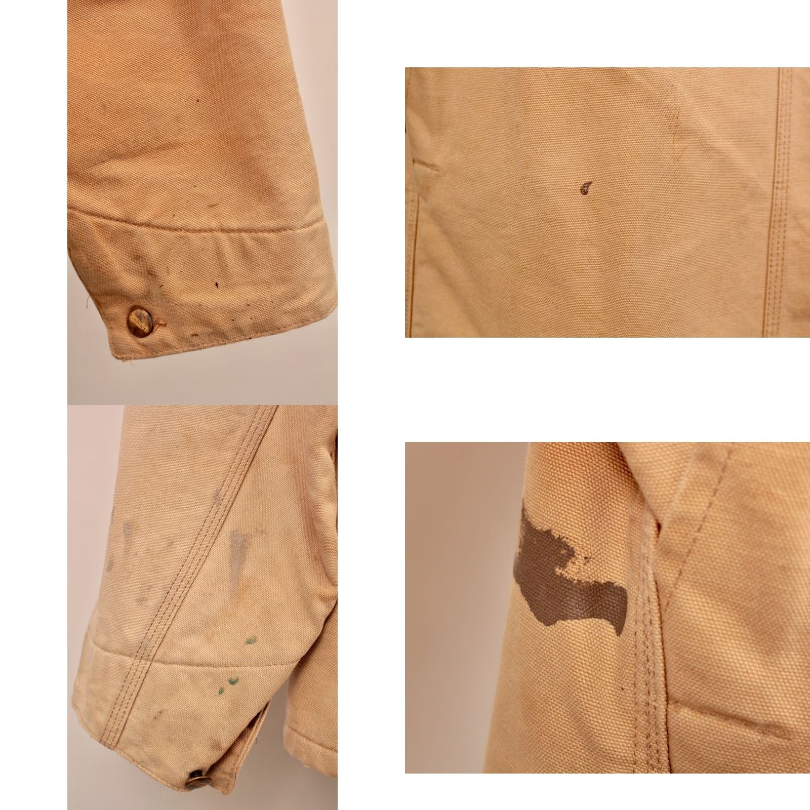 Carhartt VINTAGE Carhartt 90s Chore Jacket Khaki Canvas Size 44-46 Mens Size US S / EU 44-46 / 1 - 9 Thumbnail