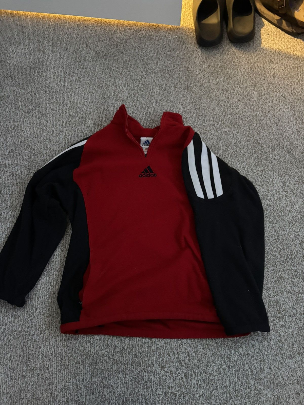 Adidas × Vintage Vintage 90s soccer warm up cover up Size US M / EU 48-50 / 2 - 1 Thumbnail