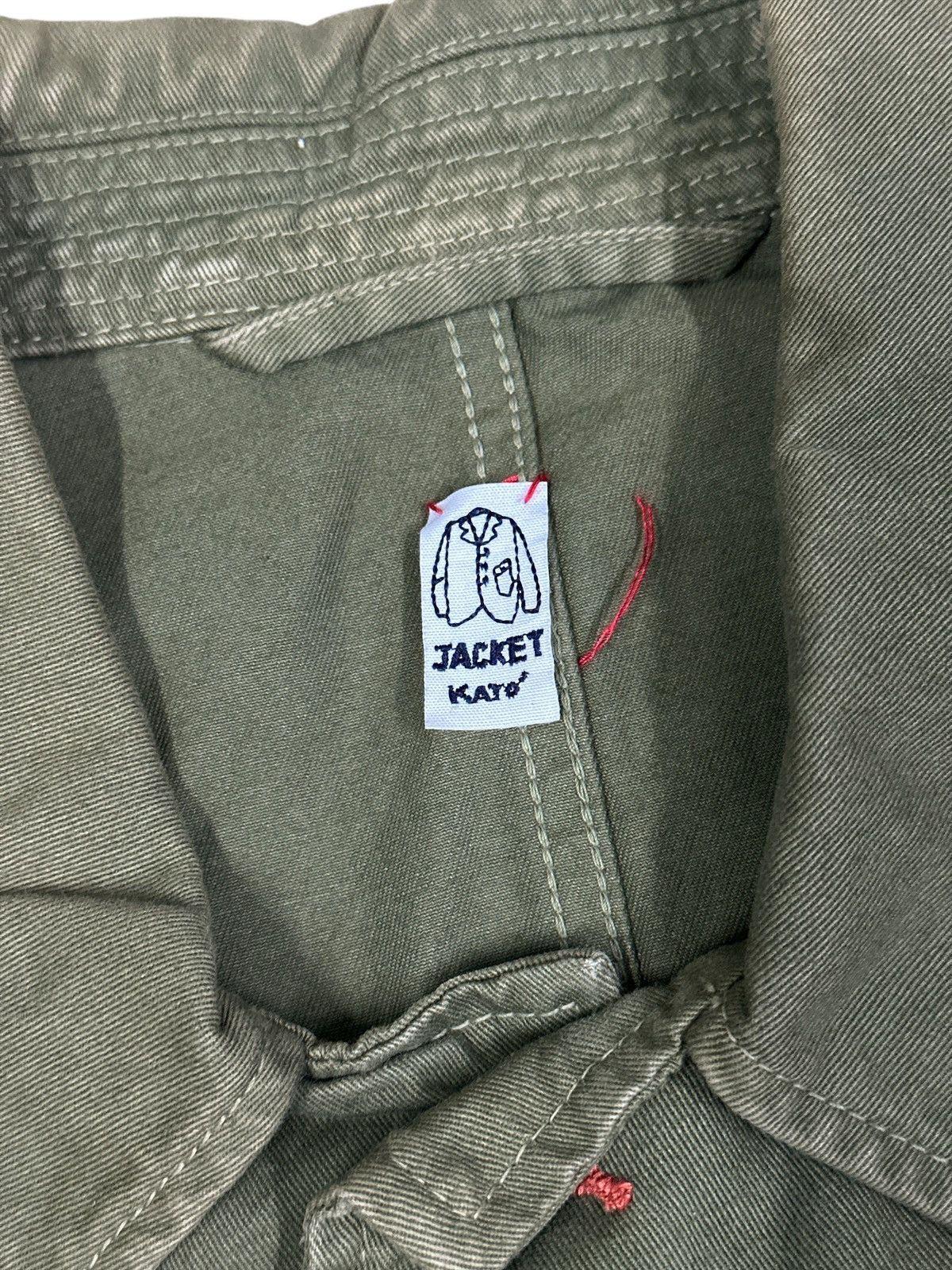 Japanese Brand Sun Faded Kato Jacket Army Green 💥🎌 Size US XL / EU 56 / 4 - 4 Thumbnail