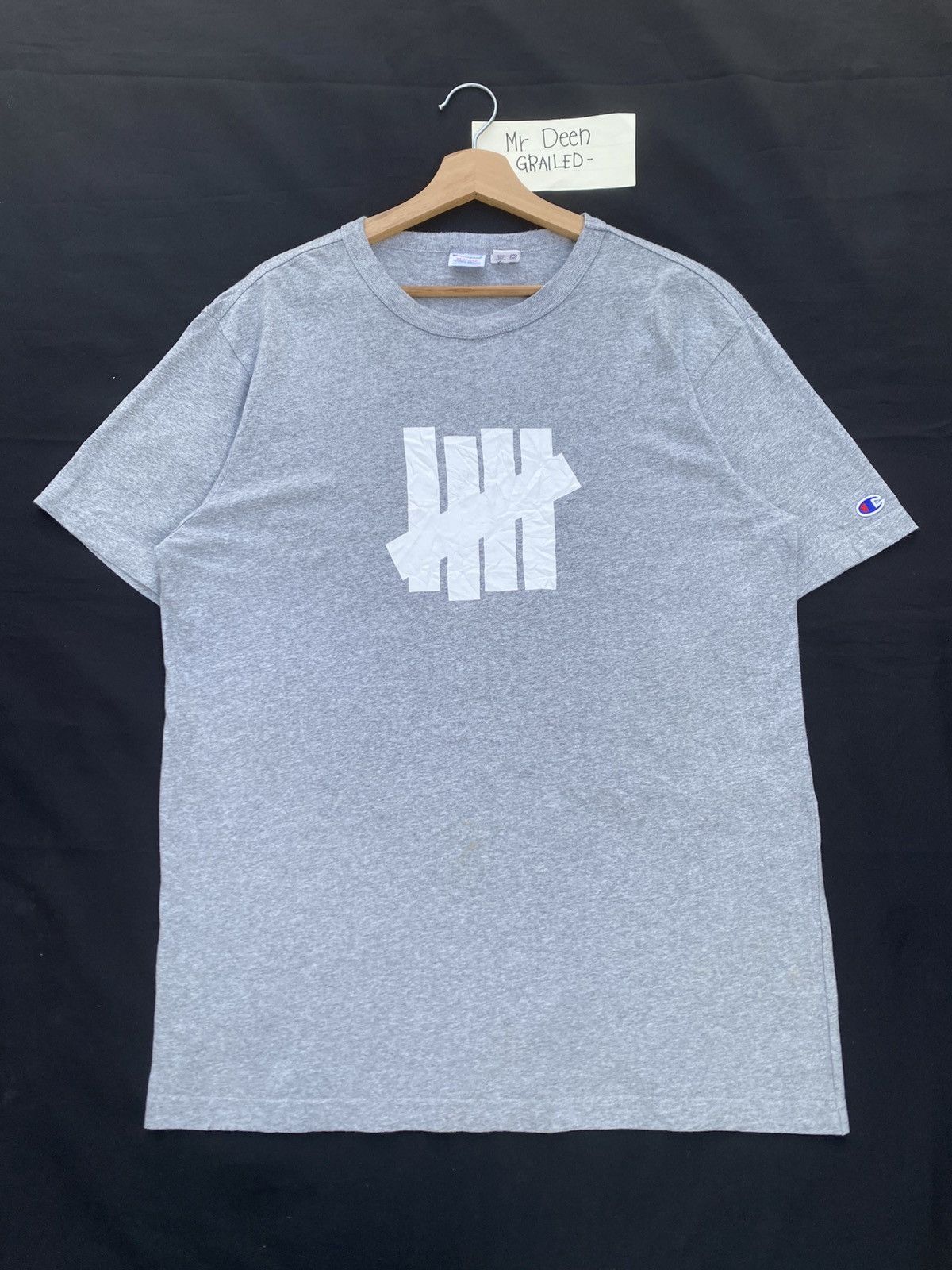 Undefeated Rare Vintage Champion x Undefeated Grey Tshirt Size US L / EU 52-54 / 3 - 2 Thumbnail