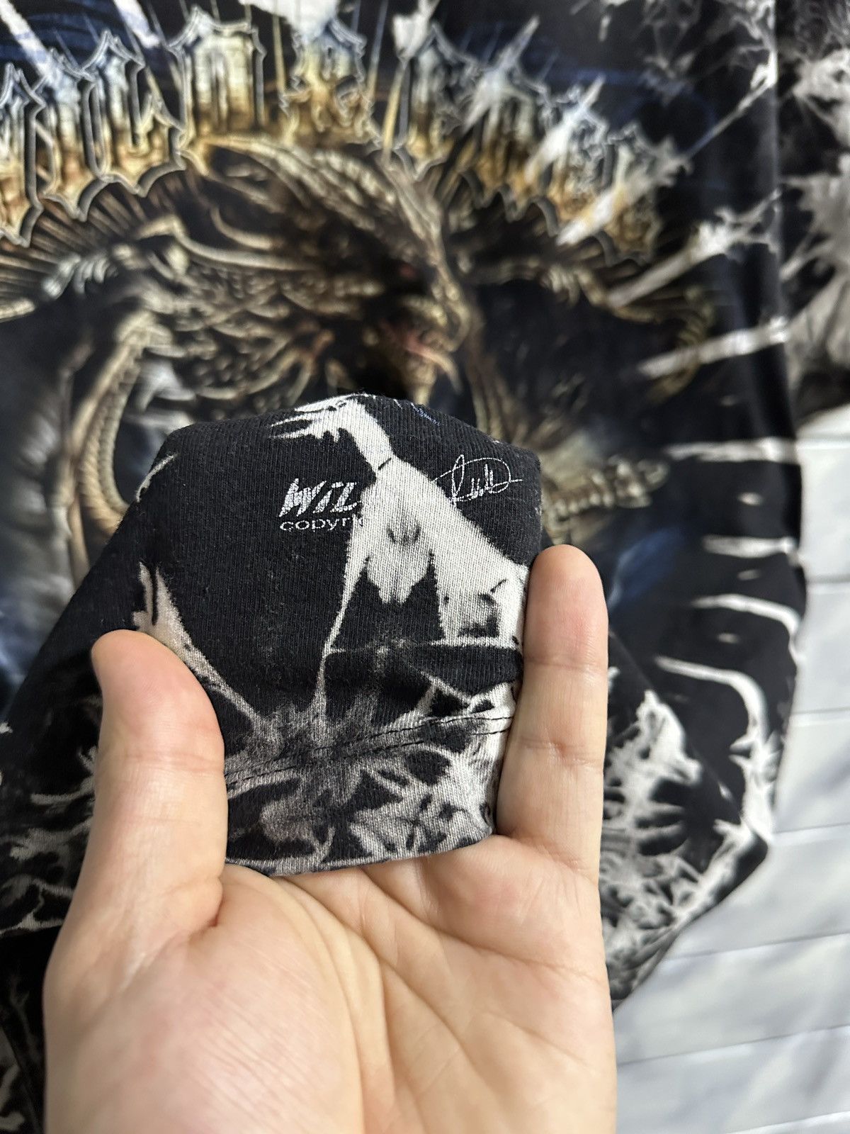 Other Rare Vintage T-Short Dragon & Motorcycle Wild Copyrighting Size US L / EU 52-54 / 3 - 4 Thumbnail