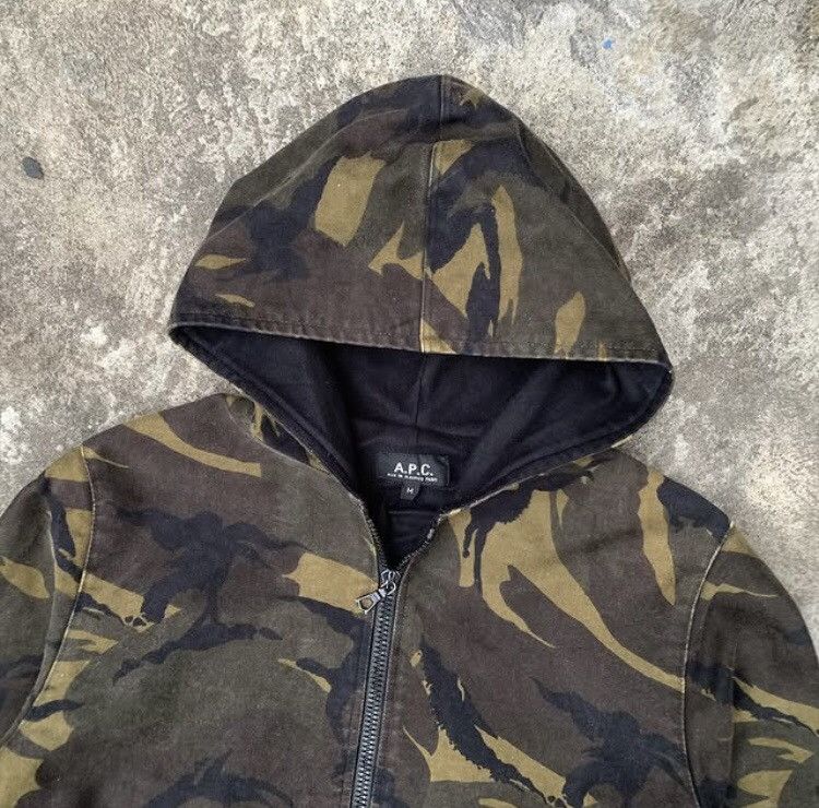 A.P.C. A.P.C. Camouflage ZipperHoodie Size US M / EU 48-50 / 2 - 3 Thumbnail