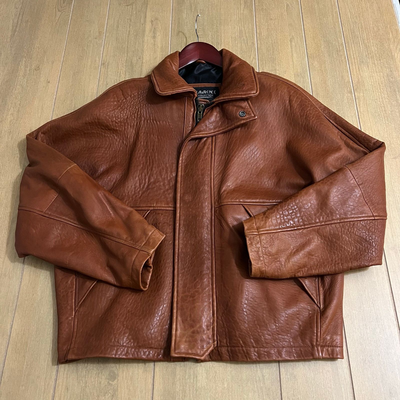 Vintage Michael Lawrence Signature Brown Leather Jacket USA Sz M 90s Size US M / EU 48-50 / 2 - 10 Thumbnail