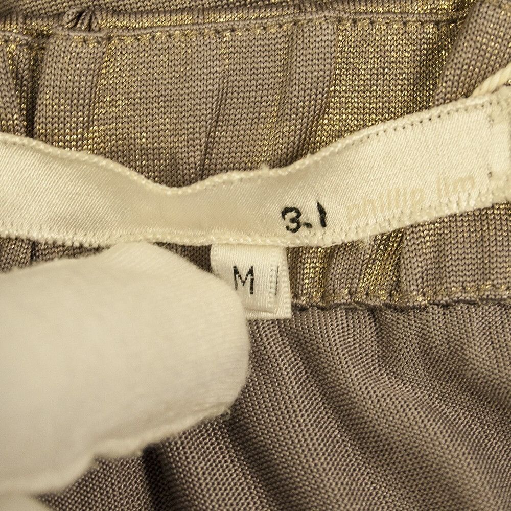 3.1 Phillip Lim 3.1 Phillip Lim Taupe Color Golden Shine Mini Length Cocktai Size M / US 6-8 / IT 42-44 - 3 Thumbnail