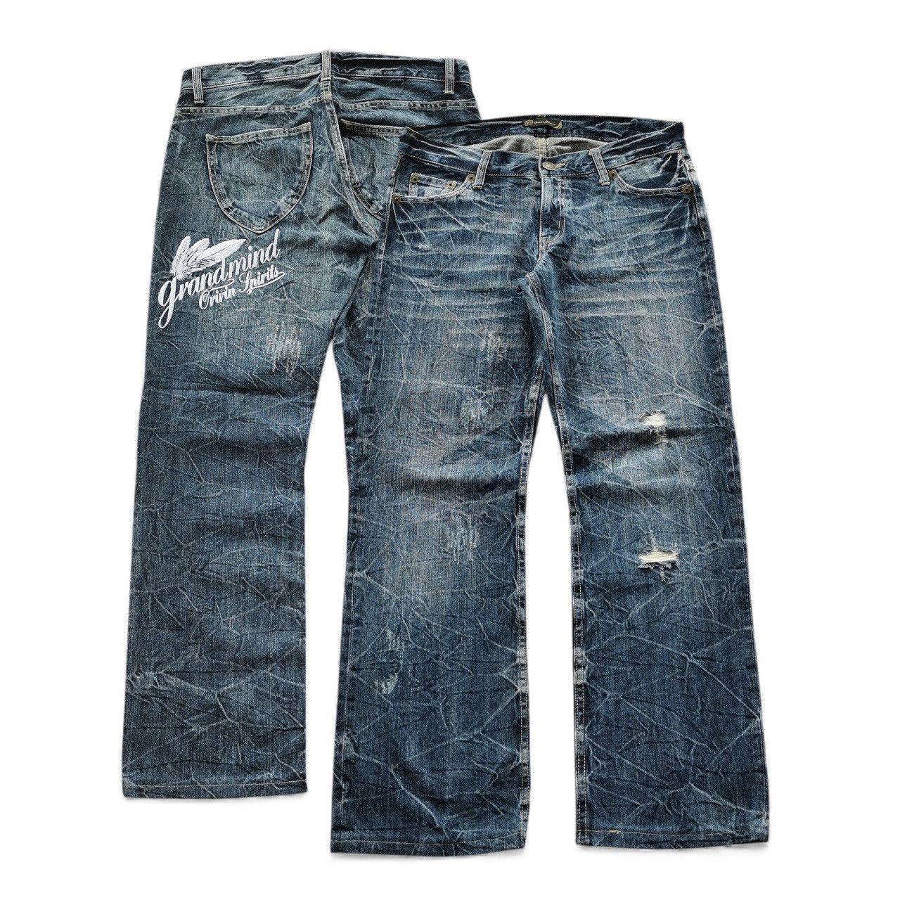Hysteric Glamour rare Distressed Denim Oririn Jeans vintage hystric glamour Size US 33 - 1 Thumbnail