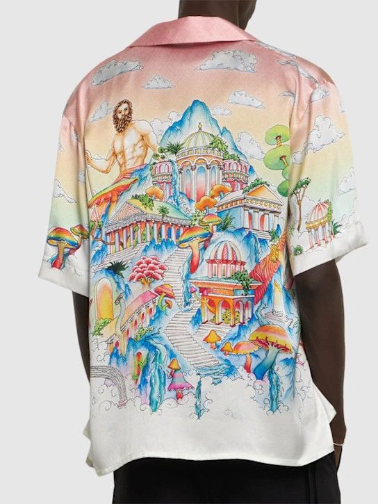 Casablanca o1lsvrm0425 Short Sleeve Silk Shirt in Multicolor Size US XL / EU 56 / 4 - 3 Thumbnail