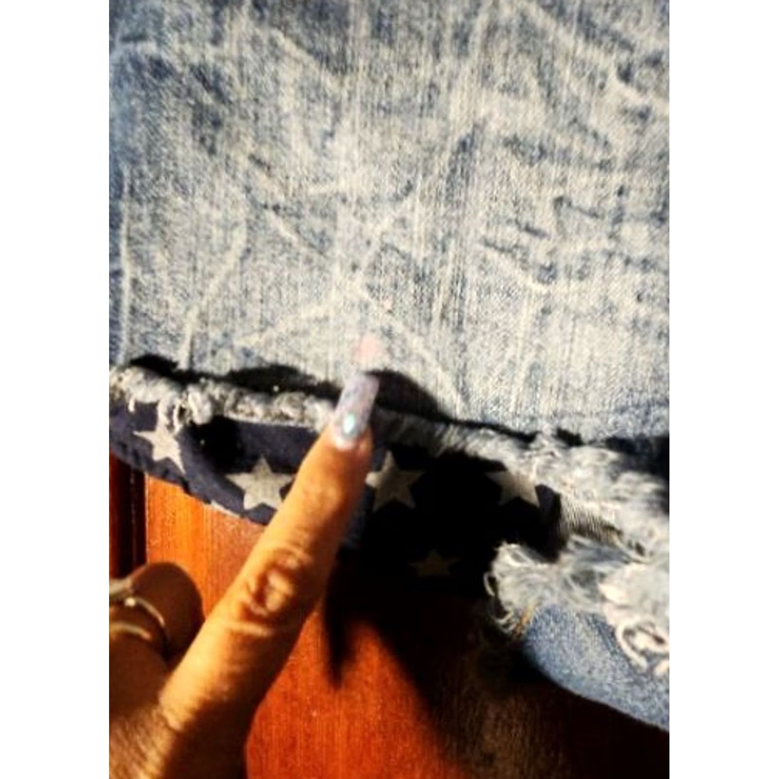 Vintage VINTAGE: No 1ST KISS Womens Jean Shorts SIZE 6 Flag Pockets Casual Denim Shorts Womens 6 Blue Pockets Summer Size 28" / US 6 / IT 42 - 2 Thumbnail