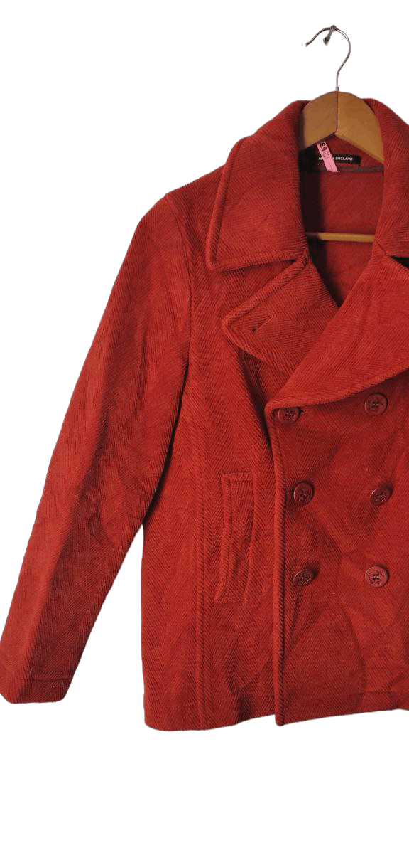 Vintage LURVA TRAM MADE IN ENGLAND PEACOAT JACKET Size S / US 4 / IT 40 - 7 Thumbnail