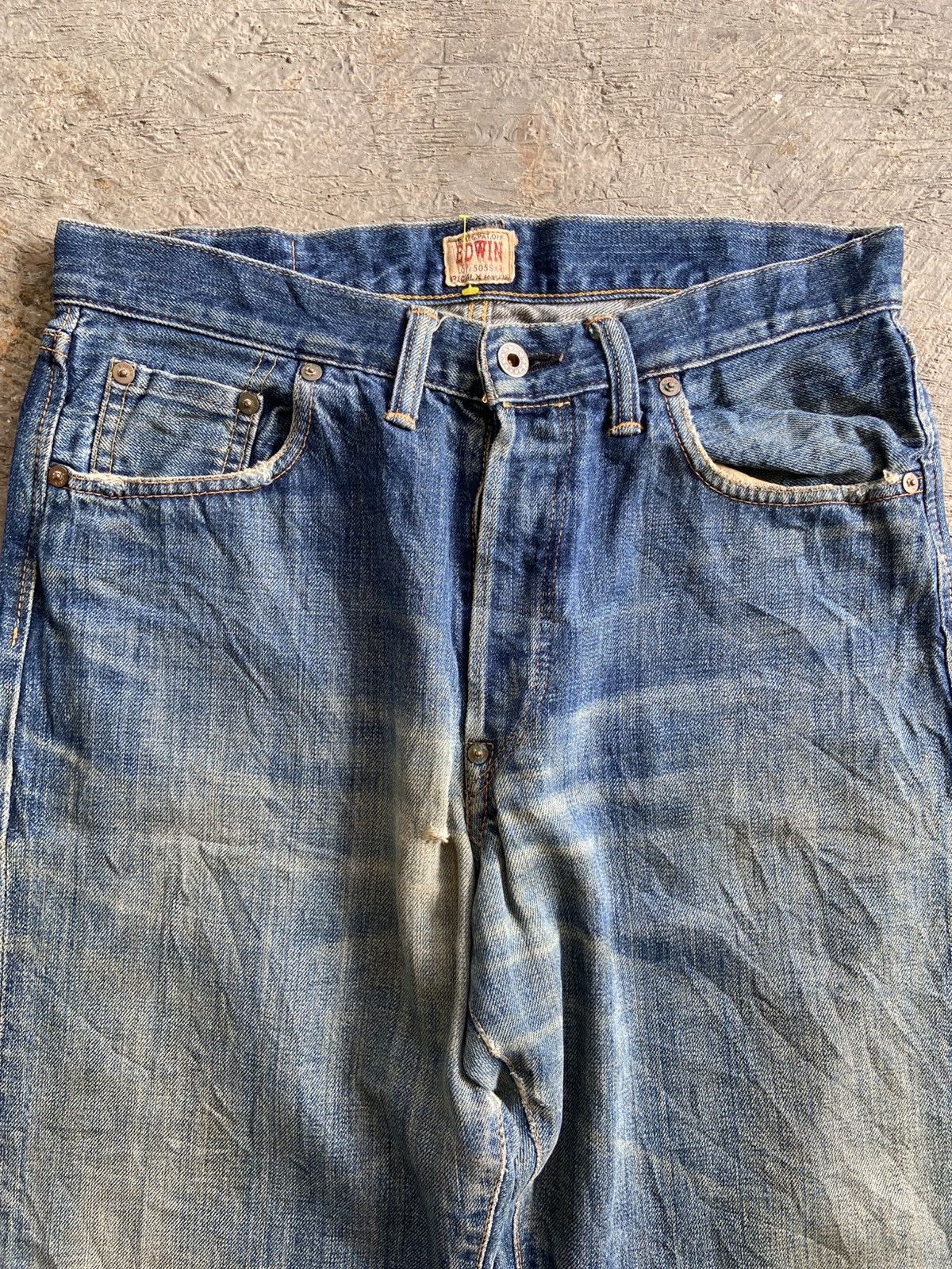 Edwin 1990s Edwin 505S - Vintage Ripped Selvedge Denim Pants Size US 31 - 3 Thumbnail