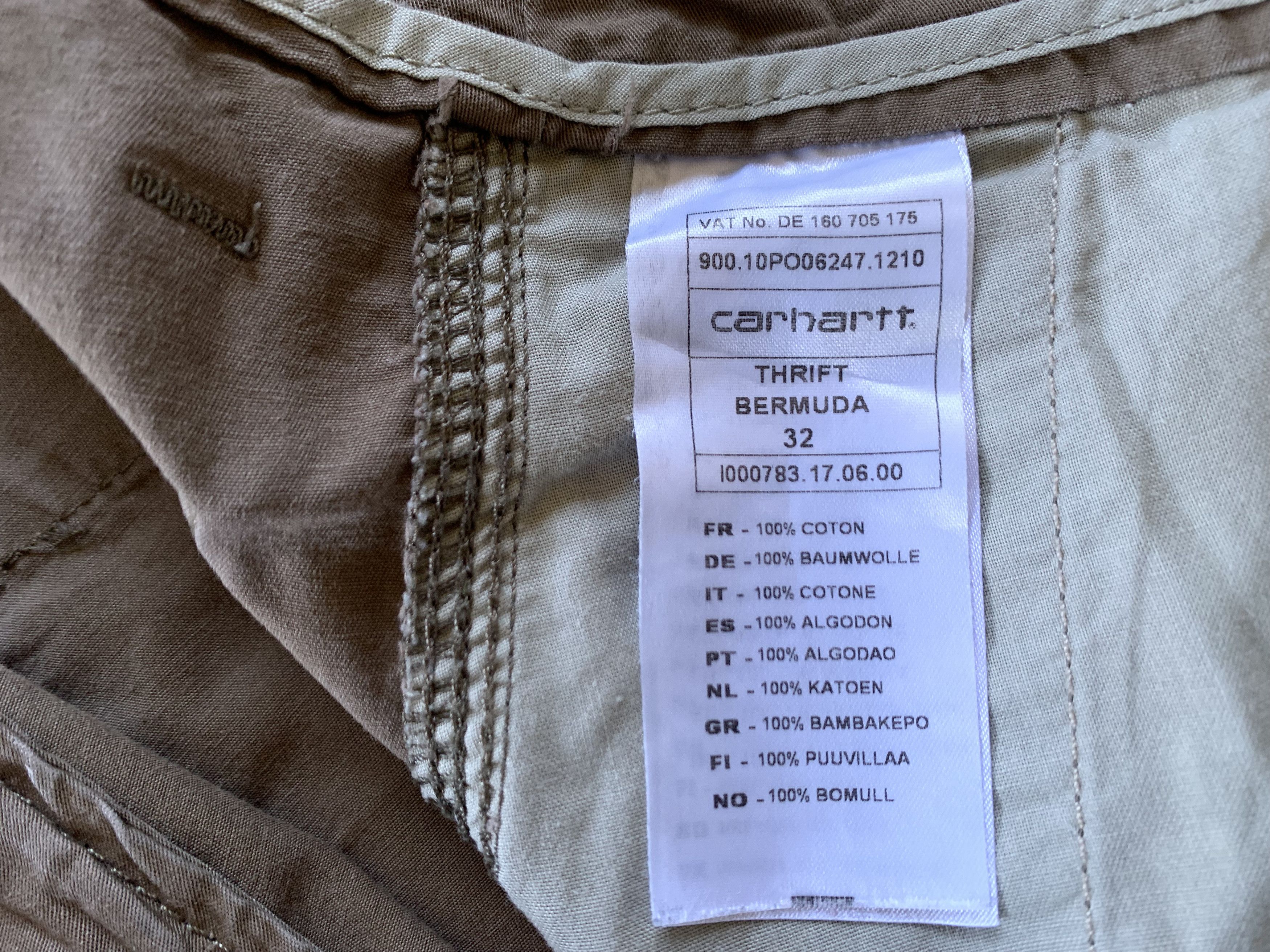 Carhartt × Vintage Carhartt Vintage Thrift Bermuda Cotton Cargo Shorts Size US 32 / EU 48 - 10 Thumbnail