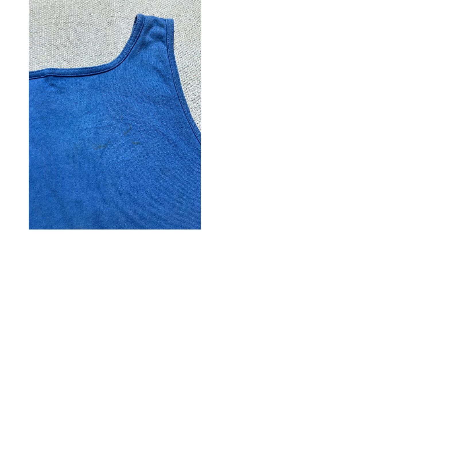 Vintage VINTAGE 90s Tank Top Sleeveless T Shirt Blue Distressed Cotton XXL Men T-Shirt Size US XXL / EU 58 / 5 - 9 Thumbnail