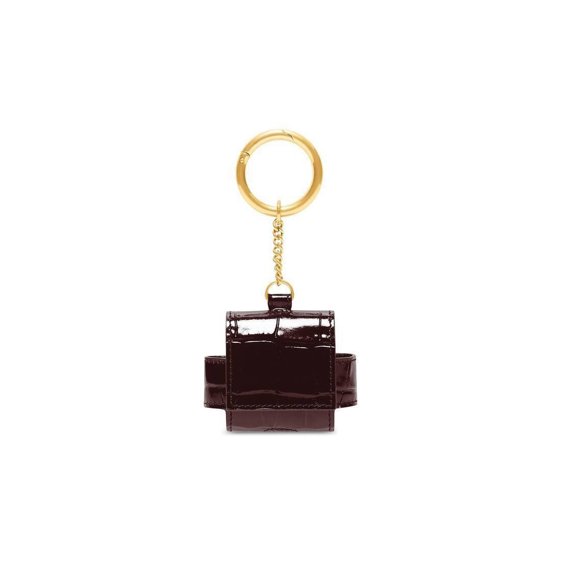 Balenciaga o1mt1gz1024 Size: OS / Cash EarPods Pro Holder in Burgundy Size ONE SIZE - 2 Thumbnail