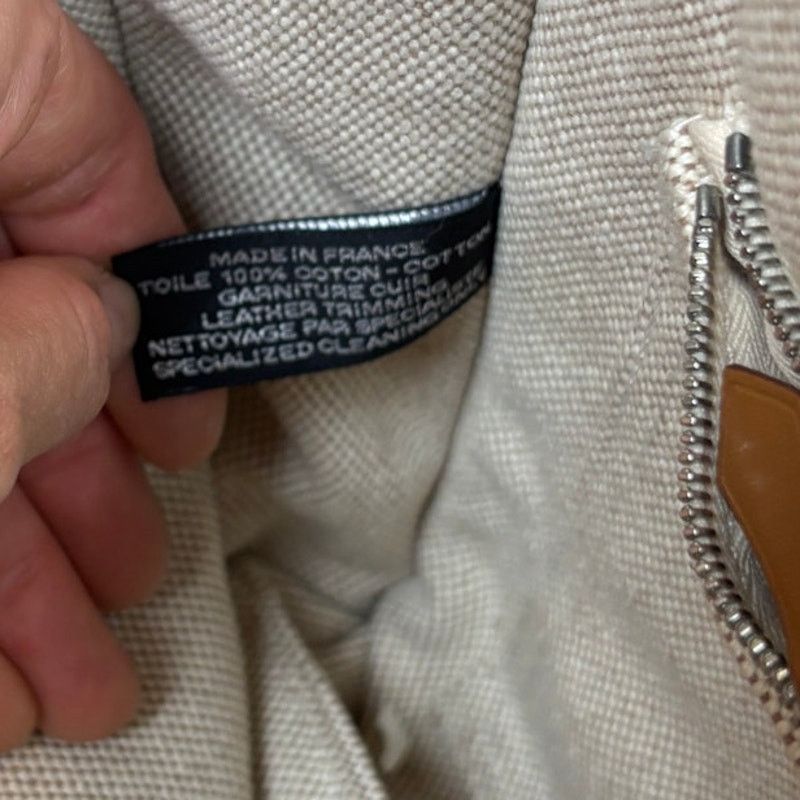 Hermes Hermes White Fourre Tout Besace PM Canvas Shoulder Bag Size ONE SIZE - 12 Thumbnail