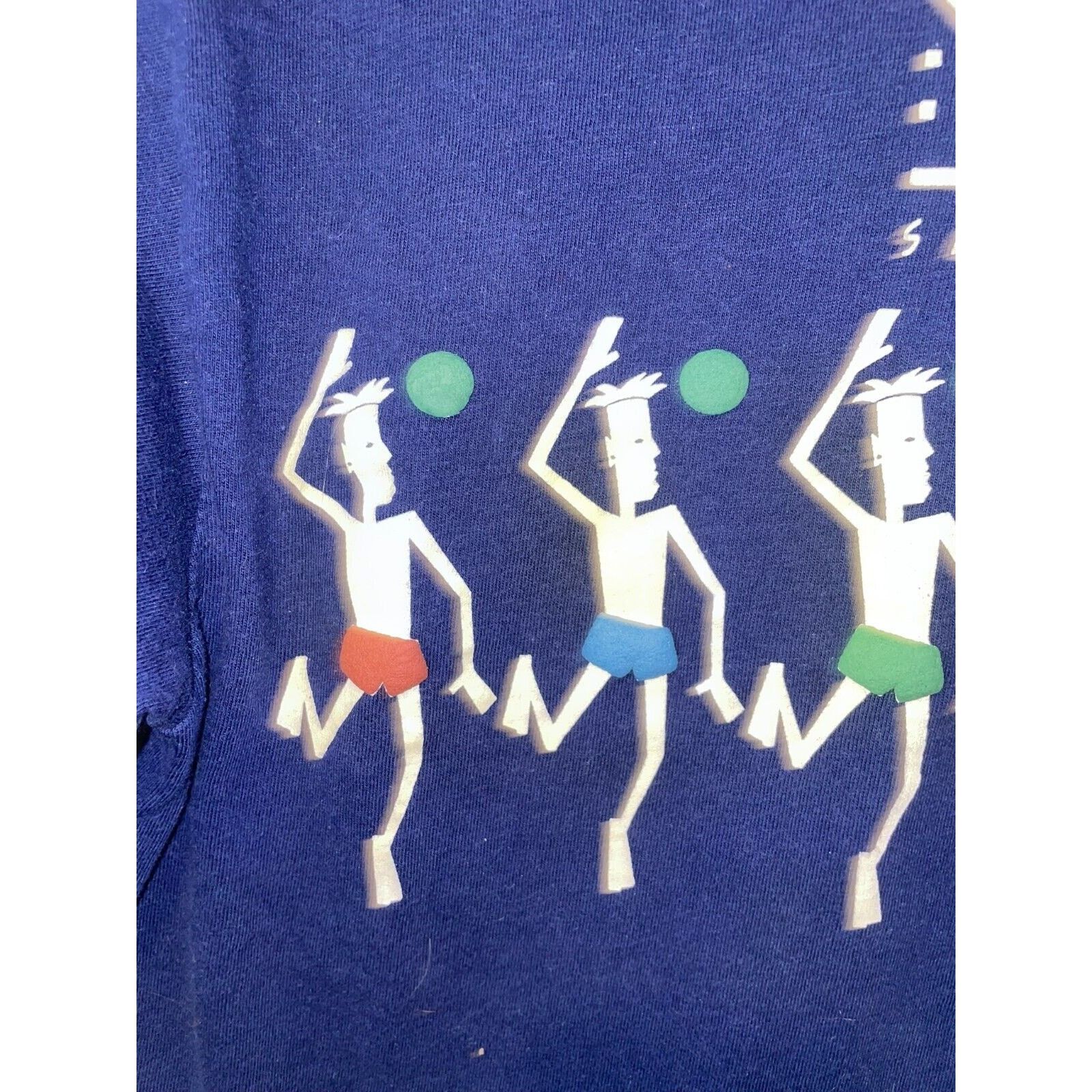 Hanes Vintage Maui Shirt Life Sandwear Beach Volleyball Tee 80s M Size US M / EU 48-50 / 2 - 2 Thumbnail