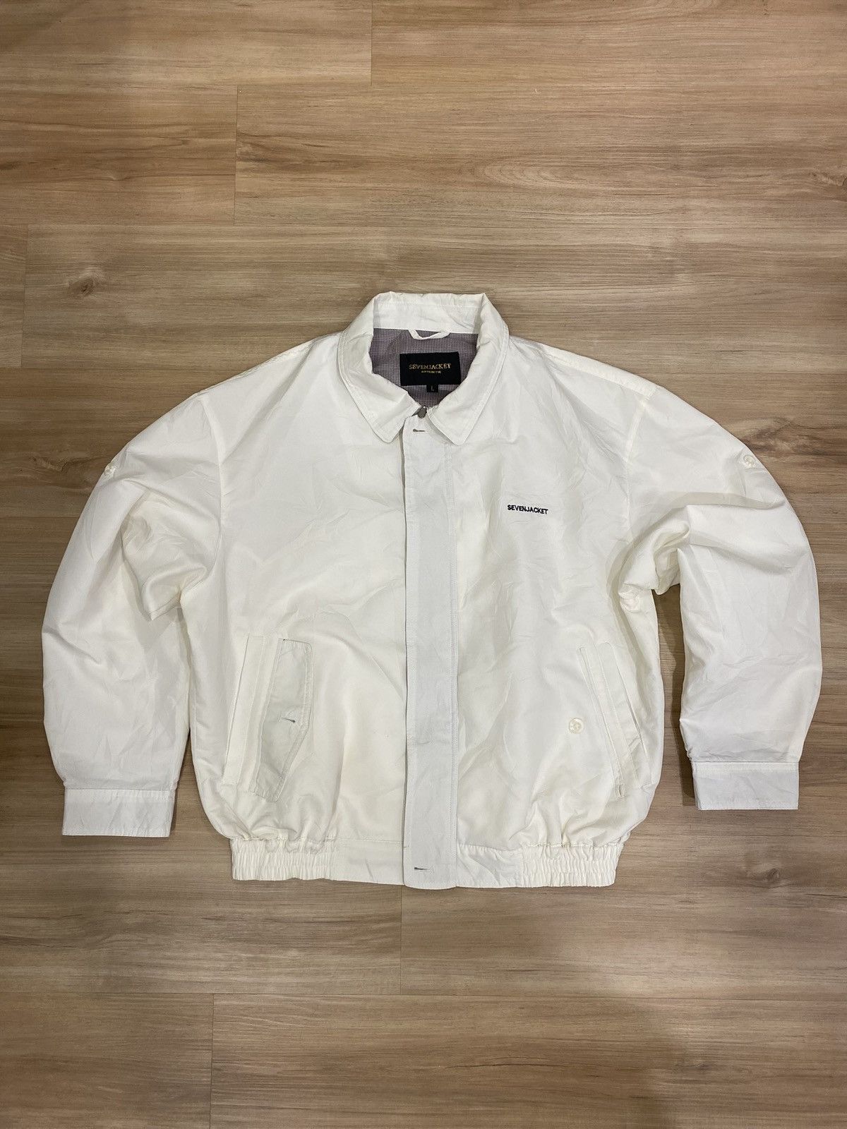 Other Vintage Zip Jacket Beige Streetwear Size L. Size US L / EU 52-54 / 3 - 1 Thumbnail