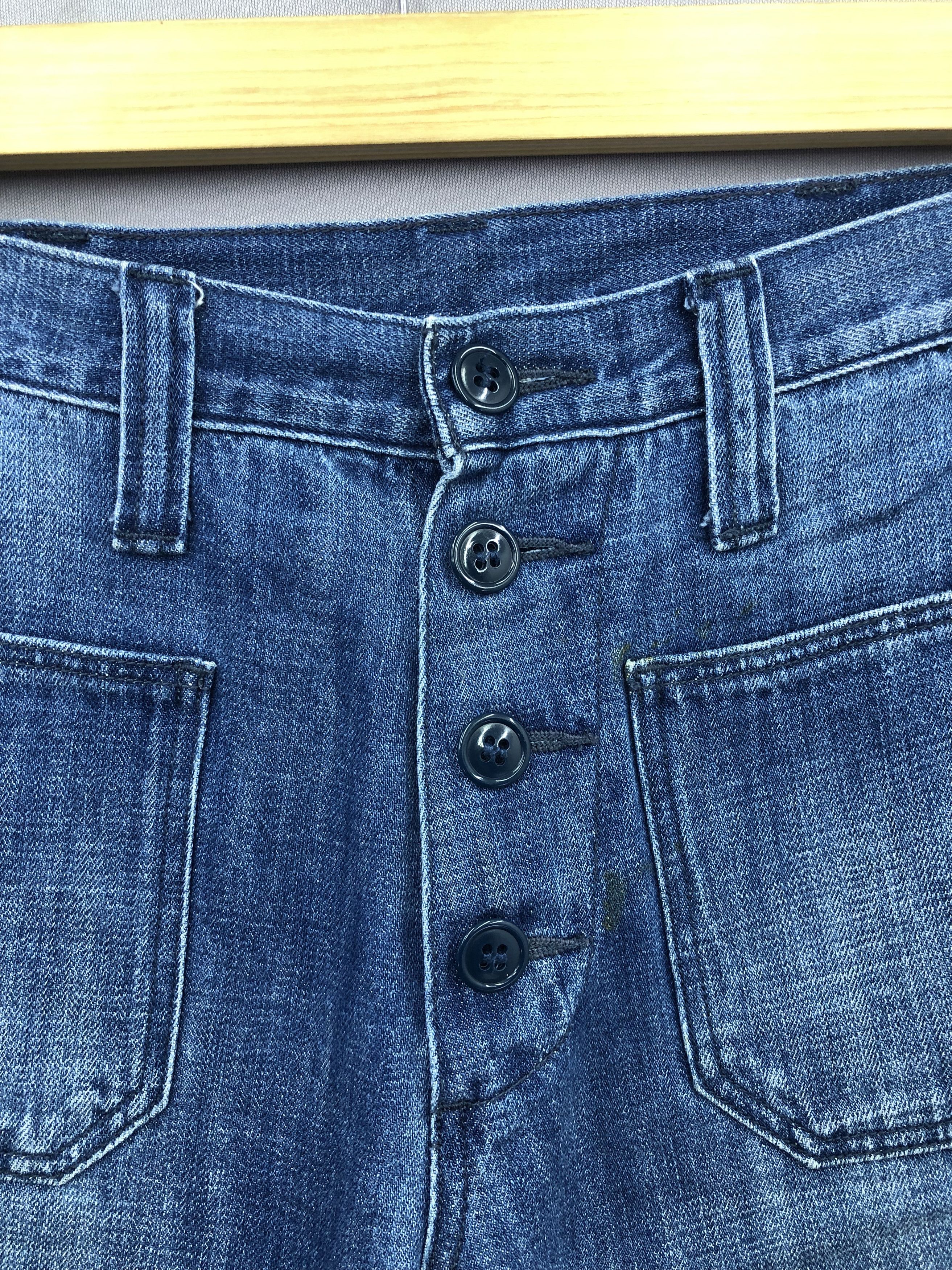 Japanese Brand Vintage Urban Research Bush Pants Flare Bootcut Jeans Denim Size 28" / US 6 / IT 42 - 7 Thumbnail