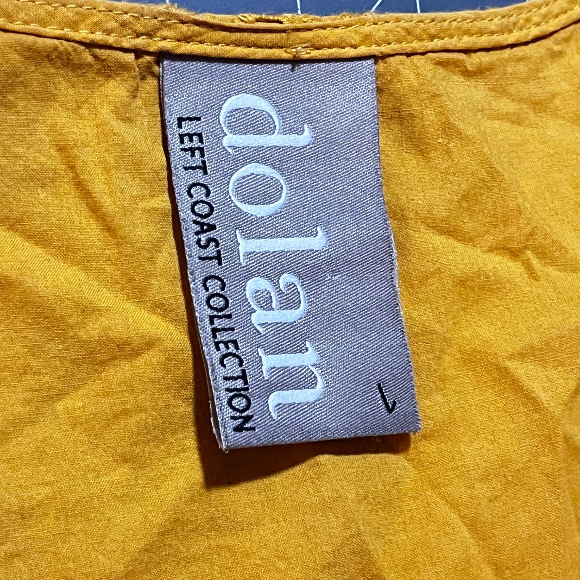 Other Dolan Woman's Yellow Eyelet Sleeveless Dress Scalloped Hem L Size L / US 10 / IT 46 - 6 Thumbnail