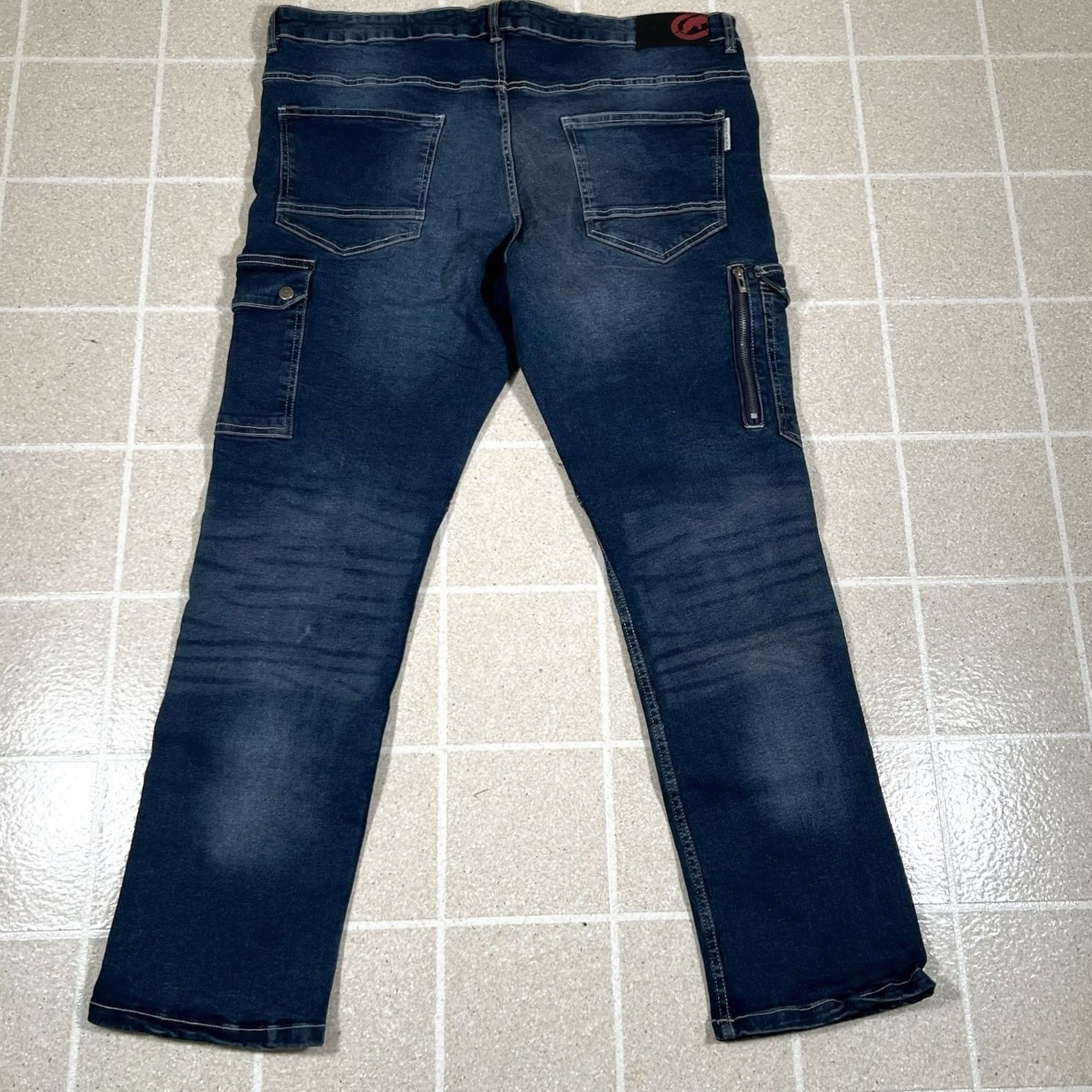 Ecko Unltd. VINTAGE Ecko Unltd Jeans Cargo Men 40x32 Gray Hip Hop Skater Utility Pant Size US 40 / EU 56 - 3 Thumbnail