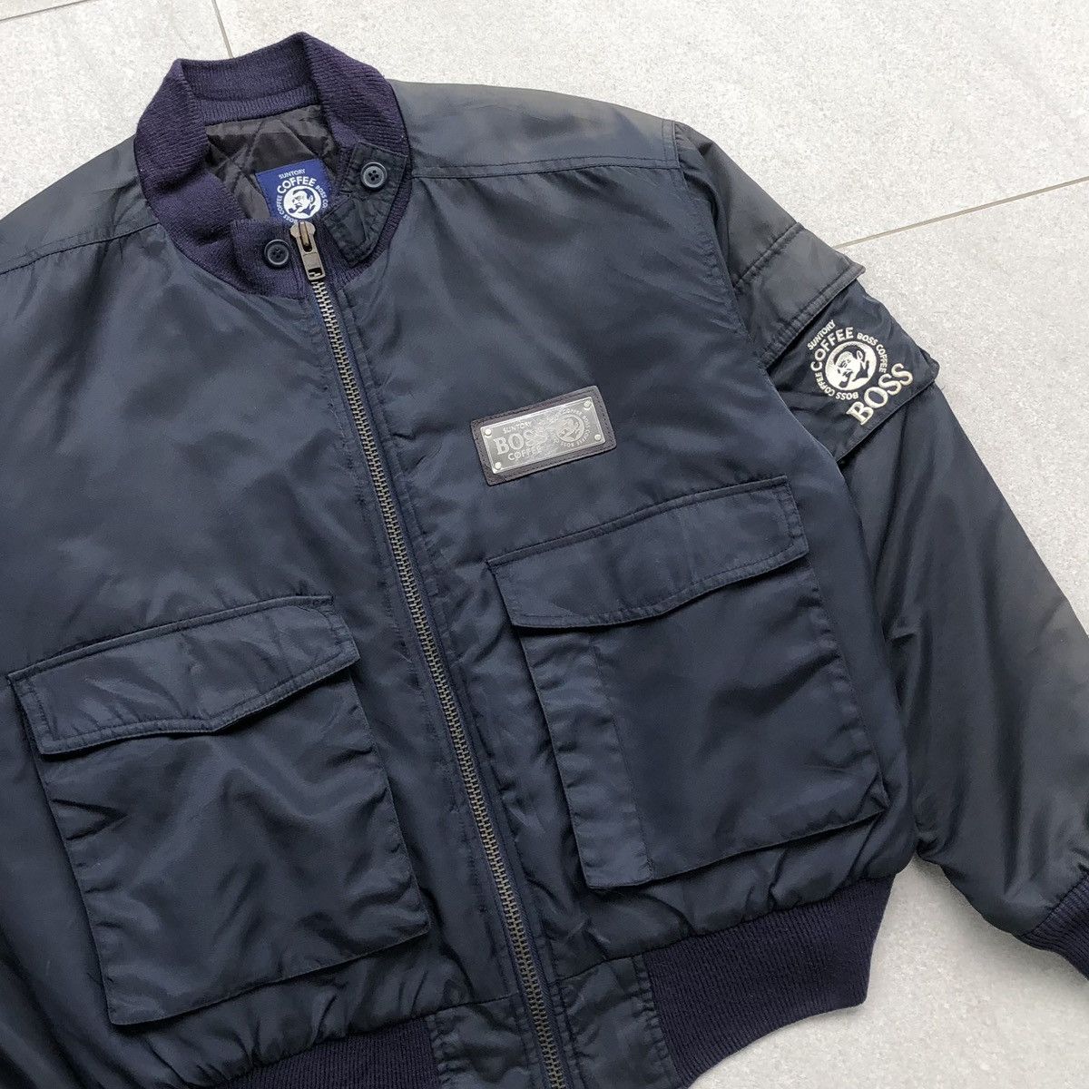 Vintage Vintage Suntory Boss Coffee Embroidery Logo Sun Faded Jacket Size US L / EU 52-54 / 3 - 8 Thumbnail