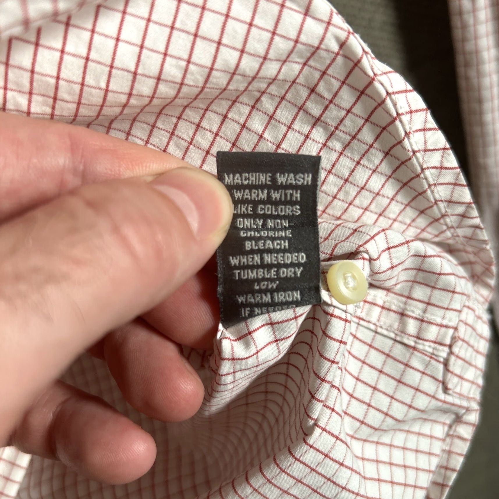 Abercrombie & Fitch Abercrombie & Fitch Muscle Fit Long Sleeve Shirt Red Micro Check Medium Size US M / EU 48-50 / 2 - 7 Thumbnail