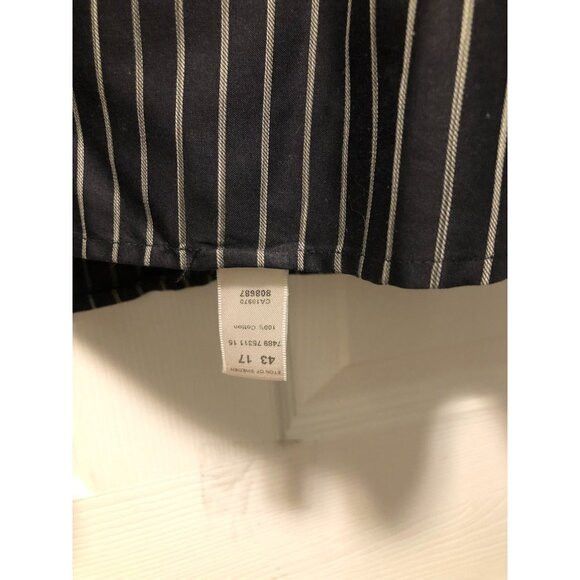 Eton Eton men's black 100%cotton casual shirt size: 17 Size US XL / EU 56 / 4 - 4 Thumbnail