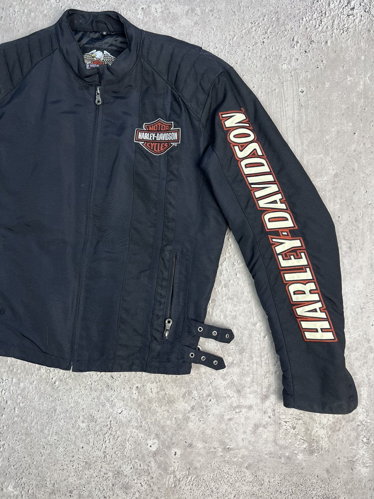 Harley Davidson × Vintage • Vintage Harley Davidson Bomber racing Jacket 90s Size US S / EU 44-46 / 1 - 3 Thumbnail