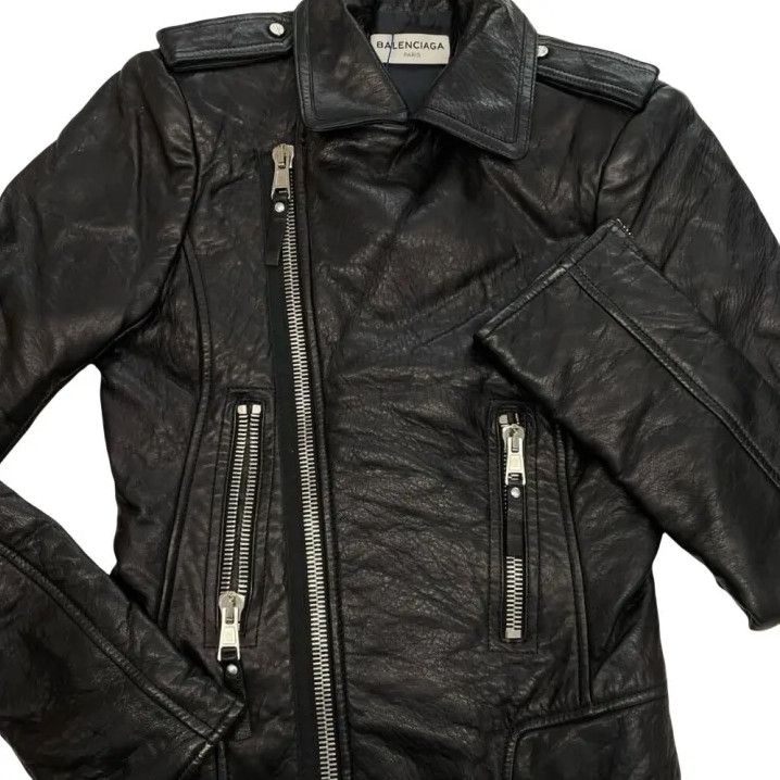Balenciaga Balenciaga Classic Black Biker Jacket for All Genders Size US S / EU 44-46 / 1 - 1 Thumbnail