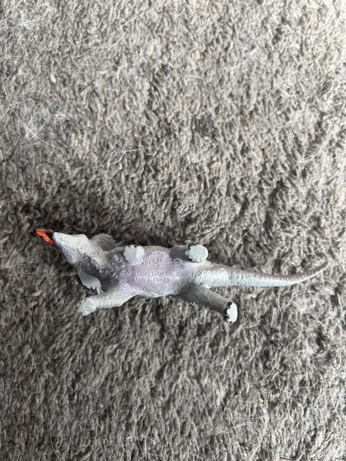 Vintage 2001 Safari Styracosaurus Dinosaur Figure Size ONE SIZE - 4 Thumbnail