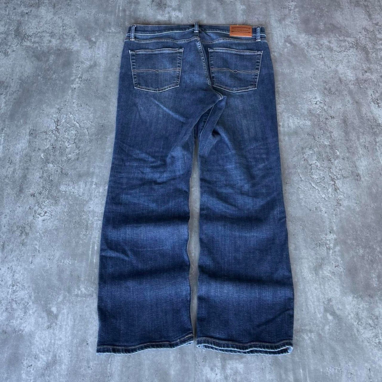 Lucky Brand × Vintage Lucky Brand Embroidered Baggy Grunge Opium Denim Jeans Size US 34 / EU 50 - 1 Thumbnail